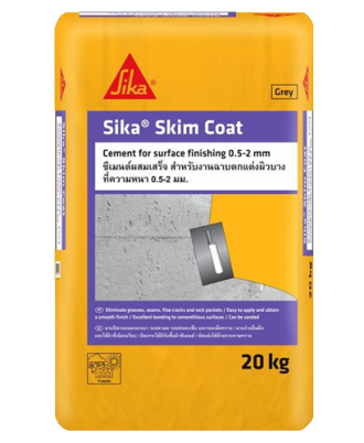 sika skim coat 20kg สีขาว